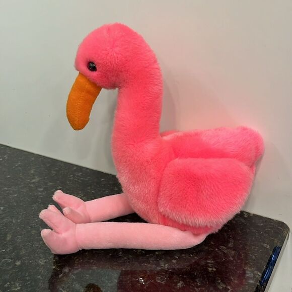 Retired Original TY Beanie Baby 1995 Pinky the Flamingo Style 4072 Buddies Vtg. - Picture 4 of 5